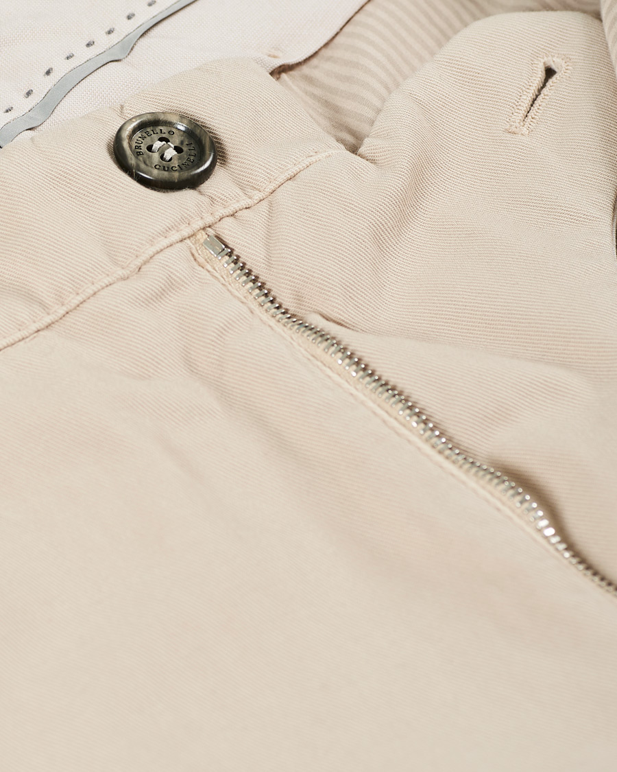 Herre | Shorts | Brunello Cucinelli | Cotton Comfort Shorts Beige 46
