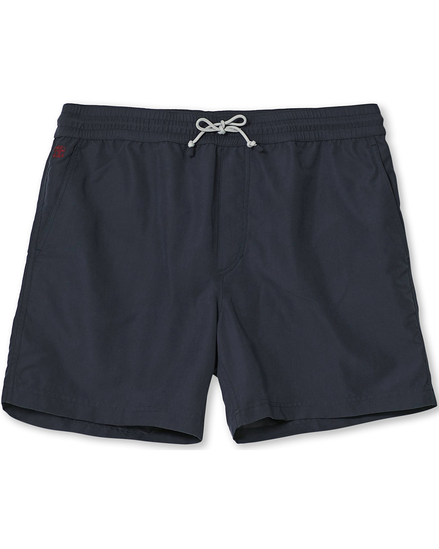 Herre | Badeshorts | Brunello Cucinelli | Drawstring Swim Trunks Navy