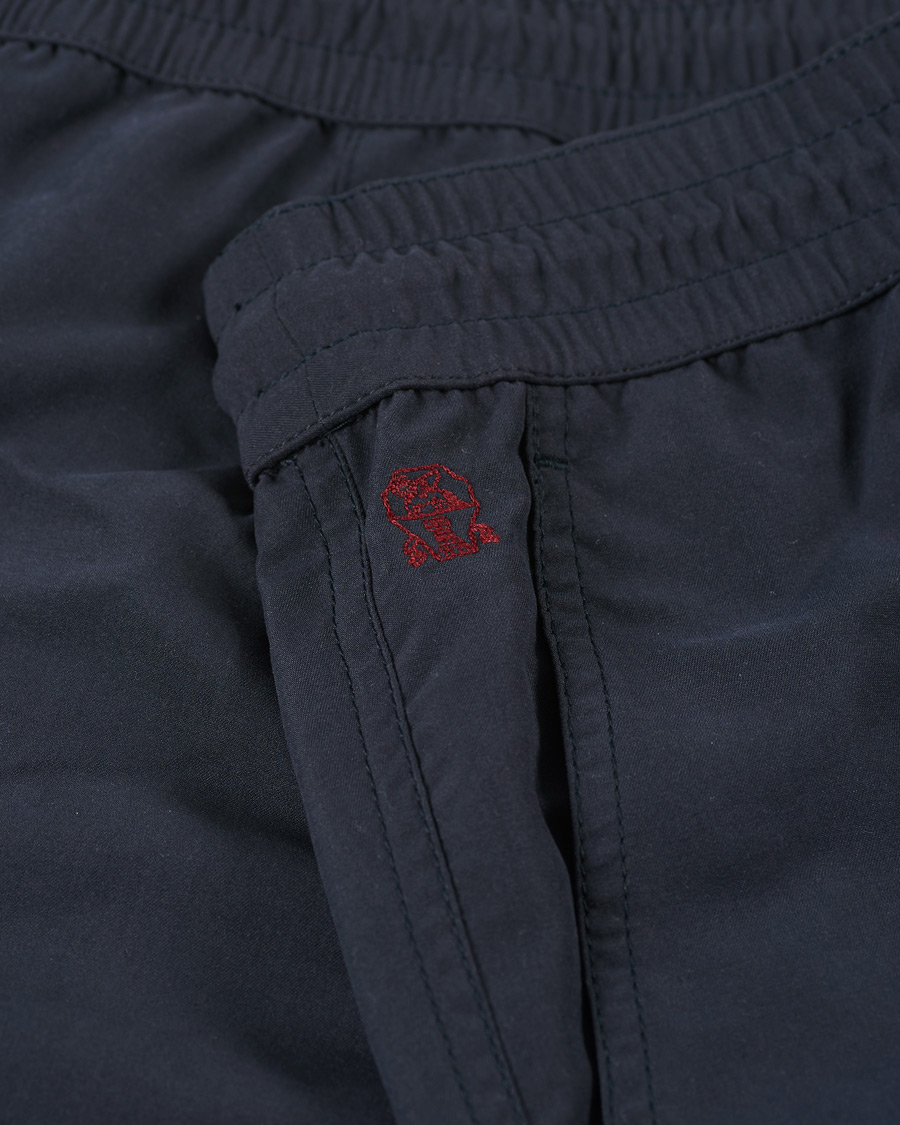 Herre | Badeshorts | Brunello Cucinelli | Drawstring Swim Trunks Navy