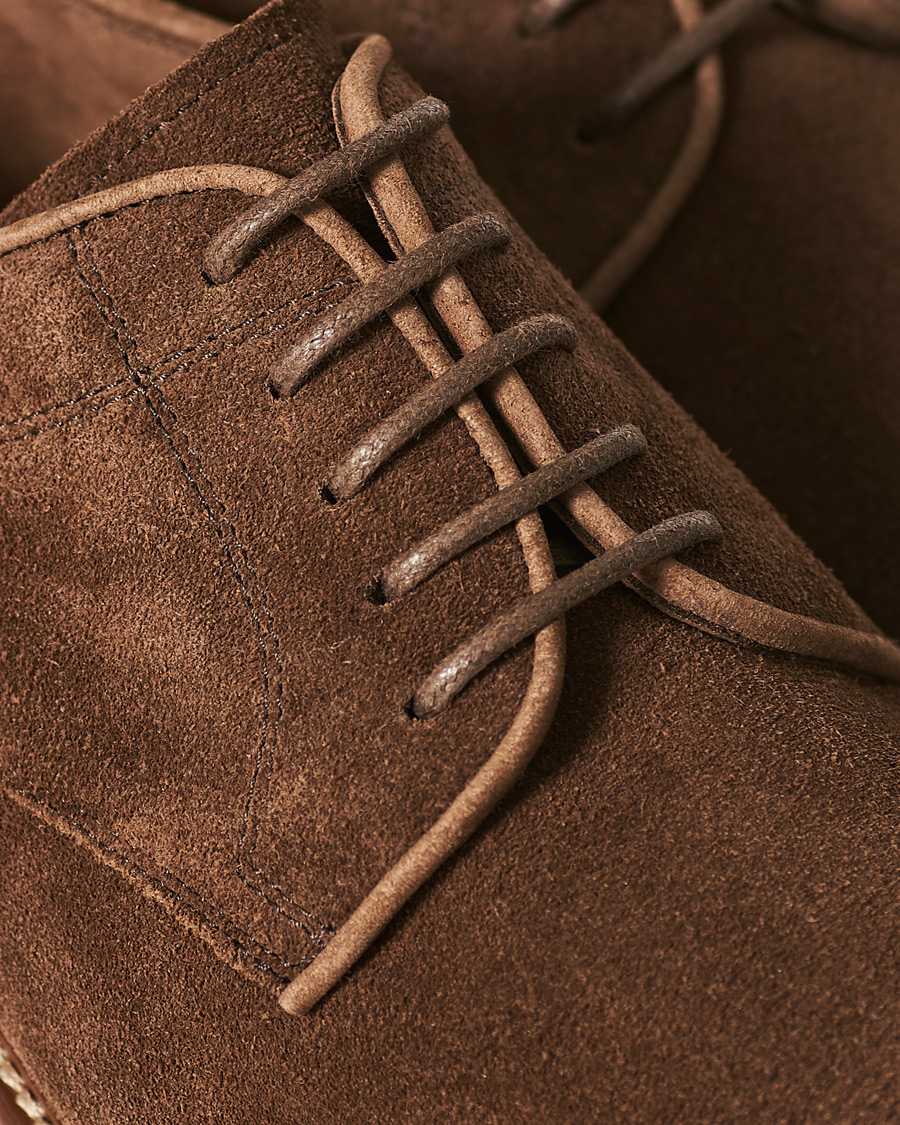 Herre | Brunello Cucinelli Plain Toe Derby Dark Brown Suede | Brunello Cucinelli | Plain Toe Derby Dark Brown Suede
