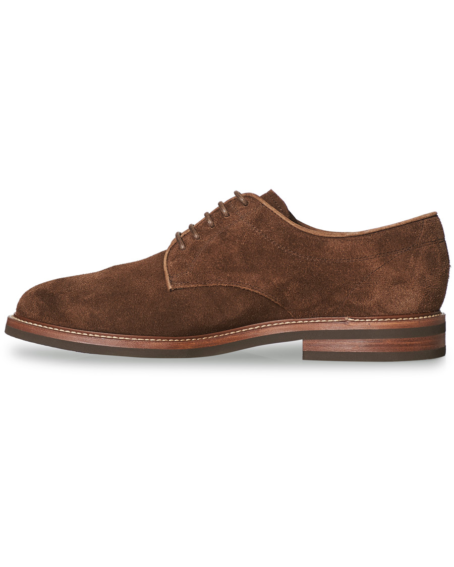 Herre | Brunello Cucinelli Plain Toe Derby Dark Brown Suede | Brunello Cucinelli | Plain Toe Derby Dark Brown Suede