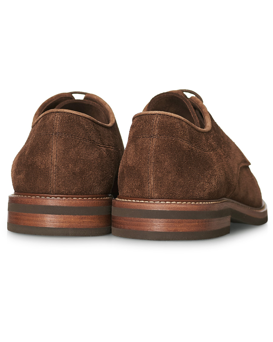 Herre | Brunello Cucinelli Plain Toe Derby Dark Brown Suede | Brunello Cucinelli | Plain Toe Derby Dark Brown Suede
