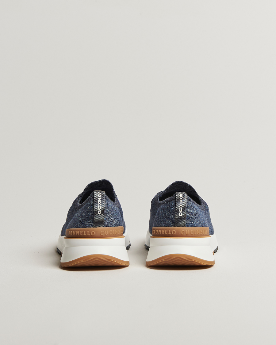 Herre | Brunello Cucinelli Mesh Running Sneakers Dark Blue | Brunello Cucinelli | Mesh Running Sneakers Dark Blue