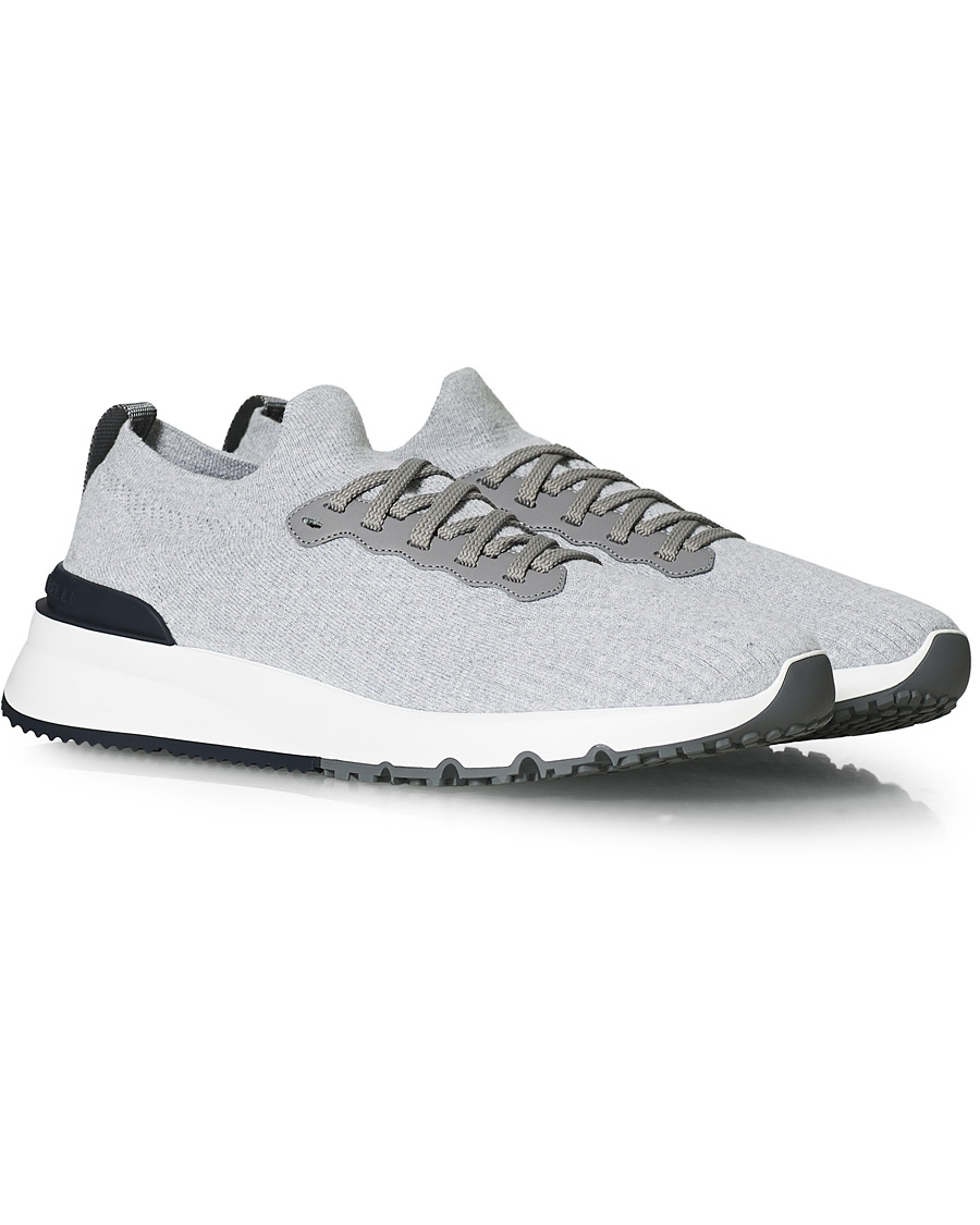 Herre | Brunello Cucinelli Mesh Running Sneaker Light Grey | Brunello Cucinelli | Mesh Running Sneaker Light Grey