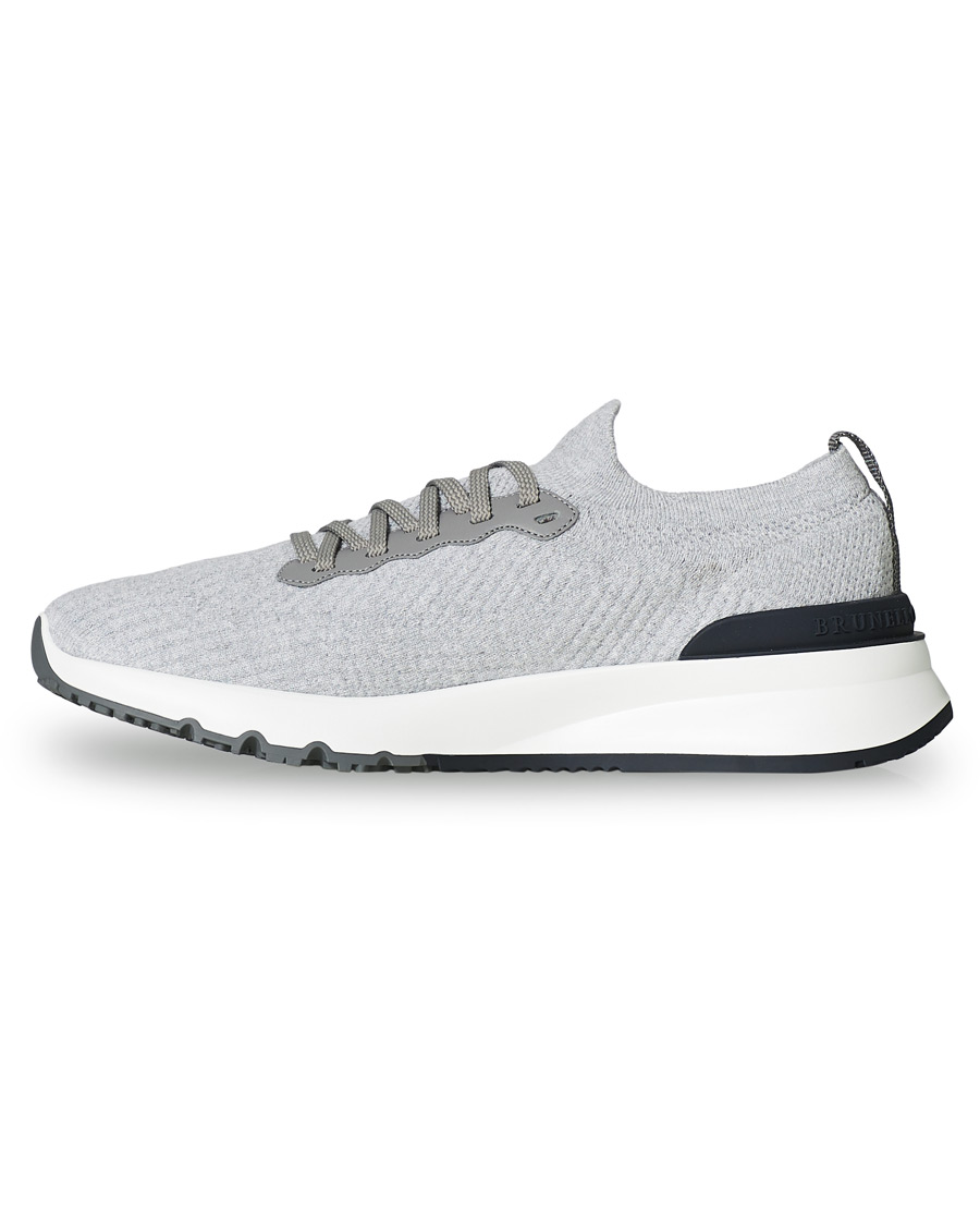 Herre | Brunello Cucinelli Mesh Running Sneaker Light Grey | Brunello Cucinelli | Mesh Running Sneaker Light Grey
