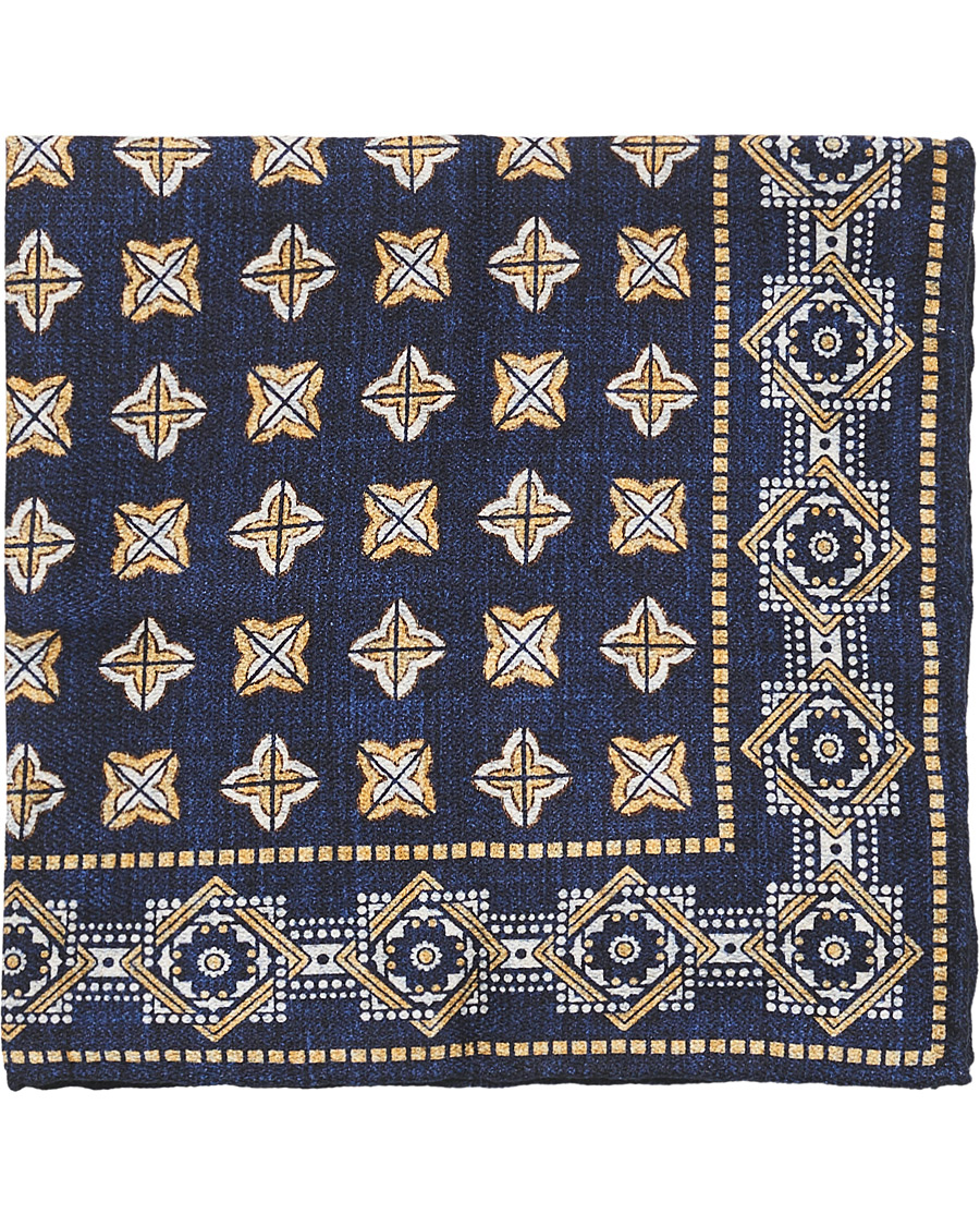 Herre | Brunello Cucinelli Dotted Pocket Square Blue | Brunello Cucinelli | Dotted Pocket Square Blue