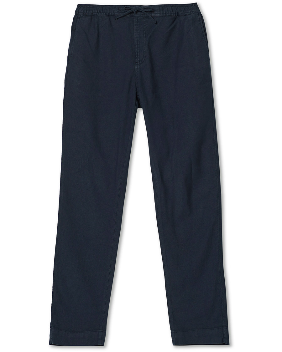 Herre | Bukser | Morris | Winward Linen Drawstring Pants Blue