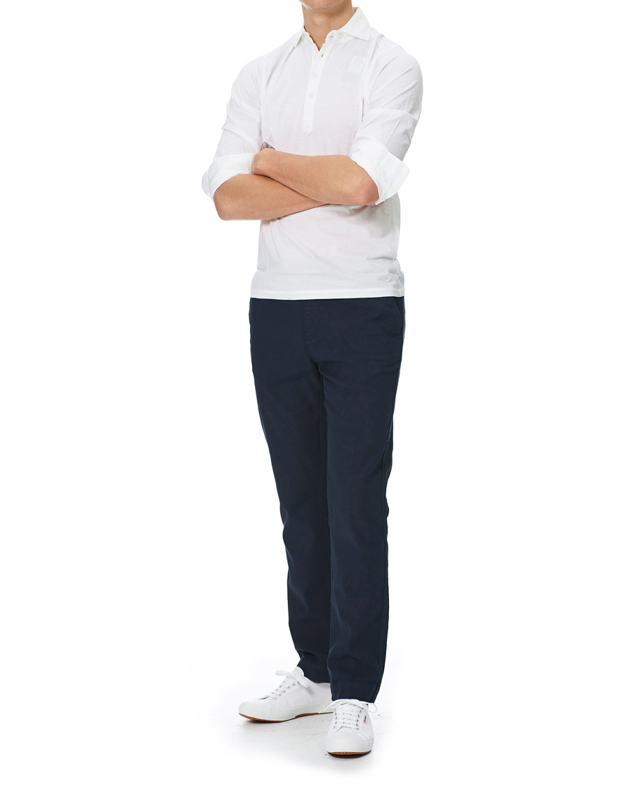 Herre | Bukser | Morris | Winward Linen Drawstring Pants Blue