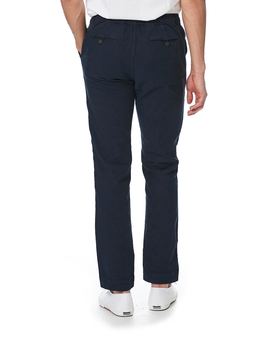 Herre | Bukser | Morris | Winward Linen Drawstring Pants Blue