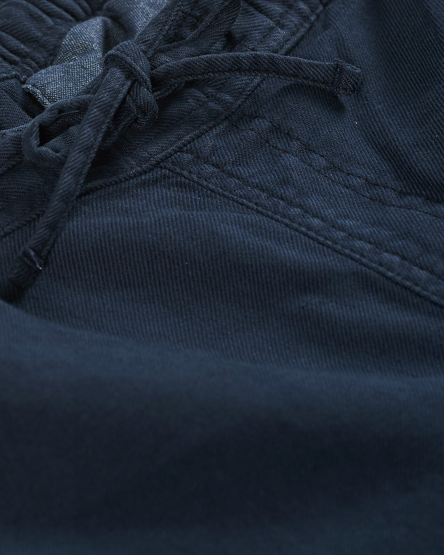 Herre | Bukser | Morris | Winward Linen Drawstring Pants Blue