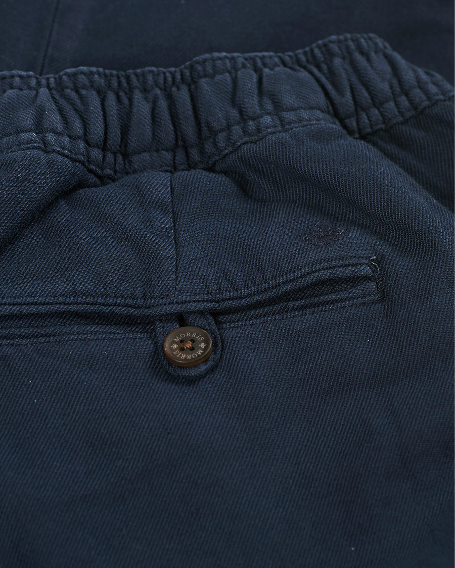 Herre | Bukser | Morris | Winward Linen Drawstring Pants Blue