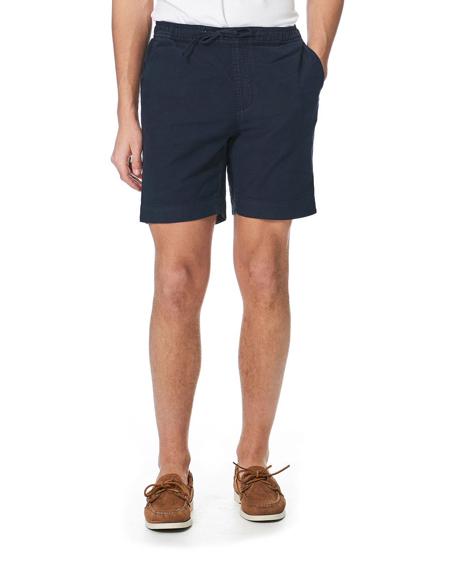 Herre | Shorts | Morris | Winward Linen Drawstring Shorts Blue