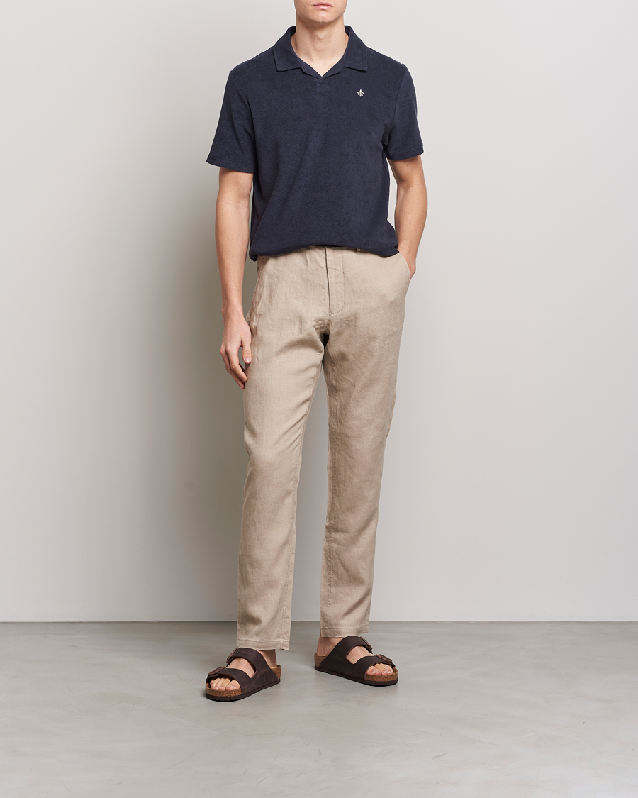 Herre | Pikéer | Morris | Delon Terry Jersey Polo Old Blue