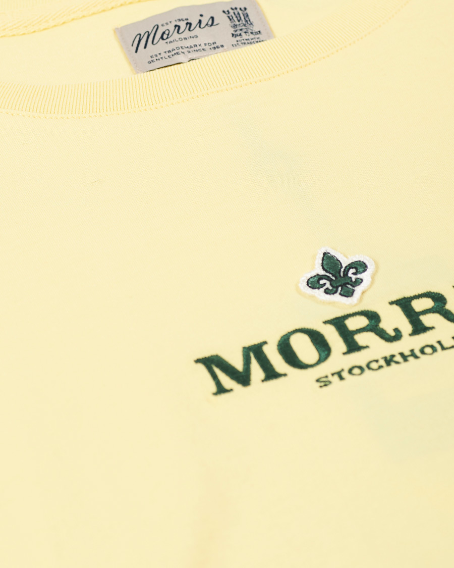 Herre | T-Shirts | Morris | Helton Logo Crew Neck Tee Yellow