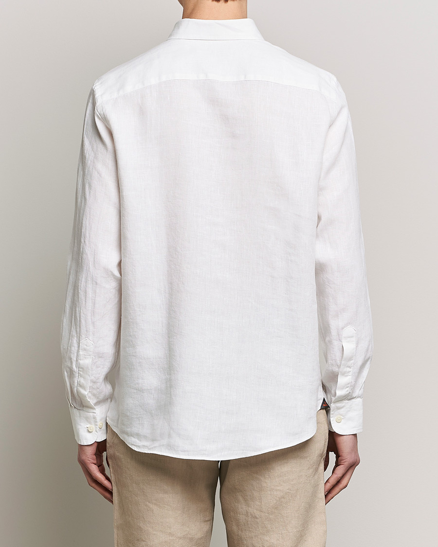 Herre | Skjorter | Morris | Douglas Linen Button Down Shirt White
