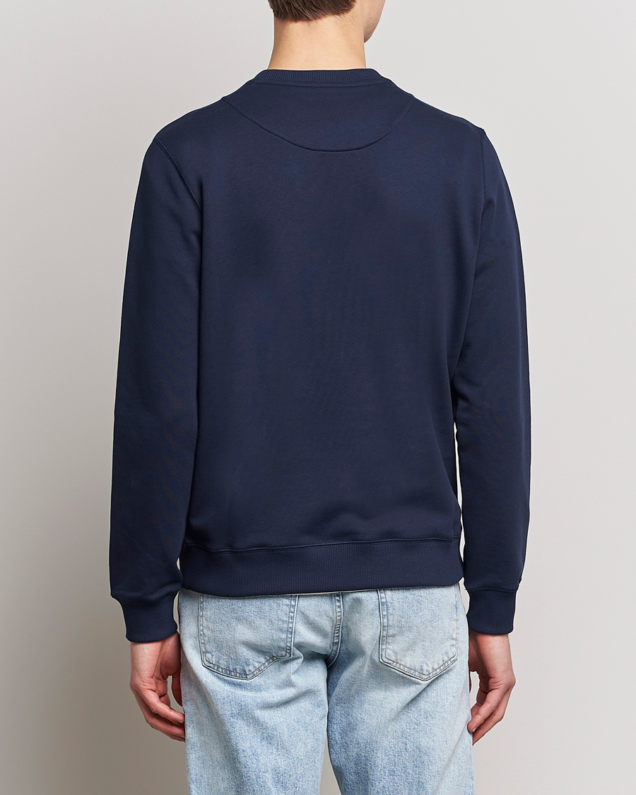 Herre | Gensere | Stenströms | Cotton Collage Crew Neck Navy