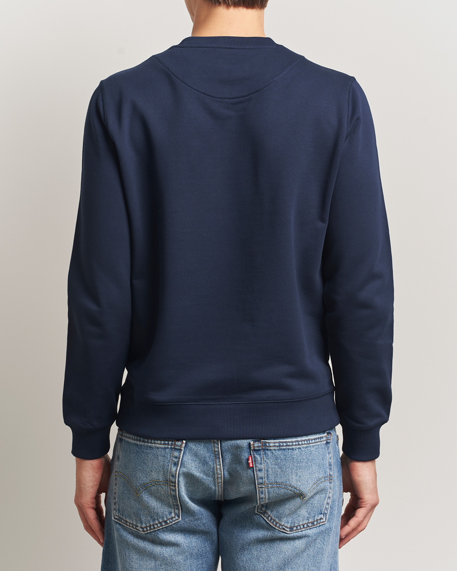 Herre | Gensere | Stenströms | Cotton Collage Crew Neck Navy