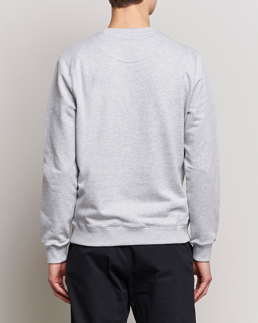 Herre | Gensere | Stenströms | Cotton Collage Crew Neck Grey Melange