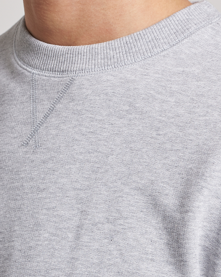 Herre | Gensere | Stenströms | Cotton Collage Crew Neck Grey Melange