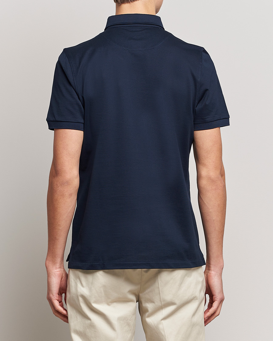 Herre | Pikéer | Stenströms | Cotton Polo Shirt Navy