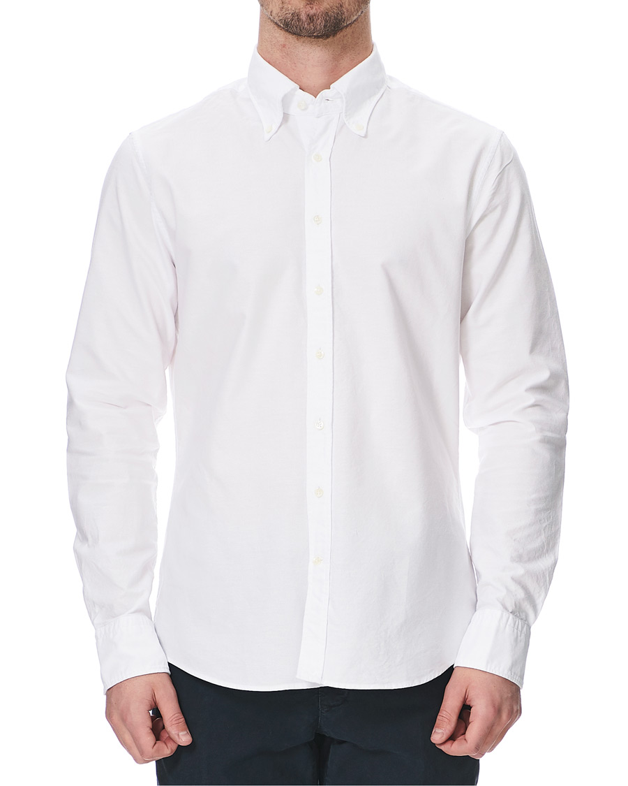 Herre | Skjorter | Stenströms | Slimline Oxford Shirt White