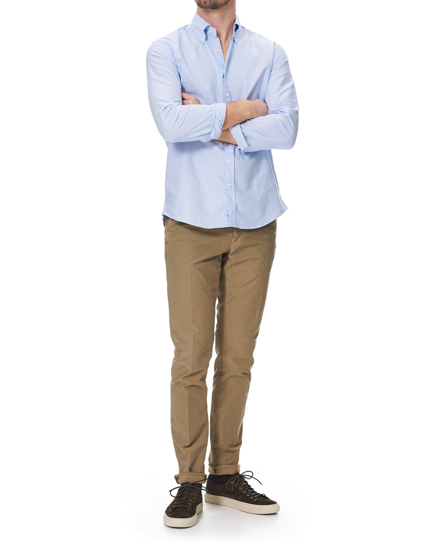 Herre | Skjorter | Stenströms | Slimline Oxford Shirt Light Blue