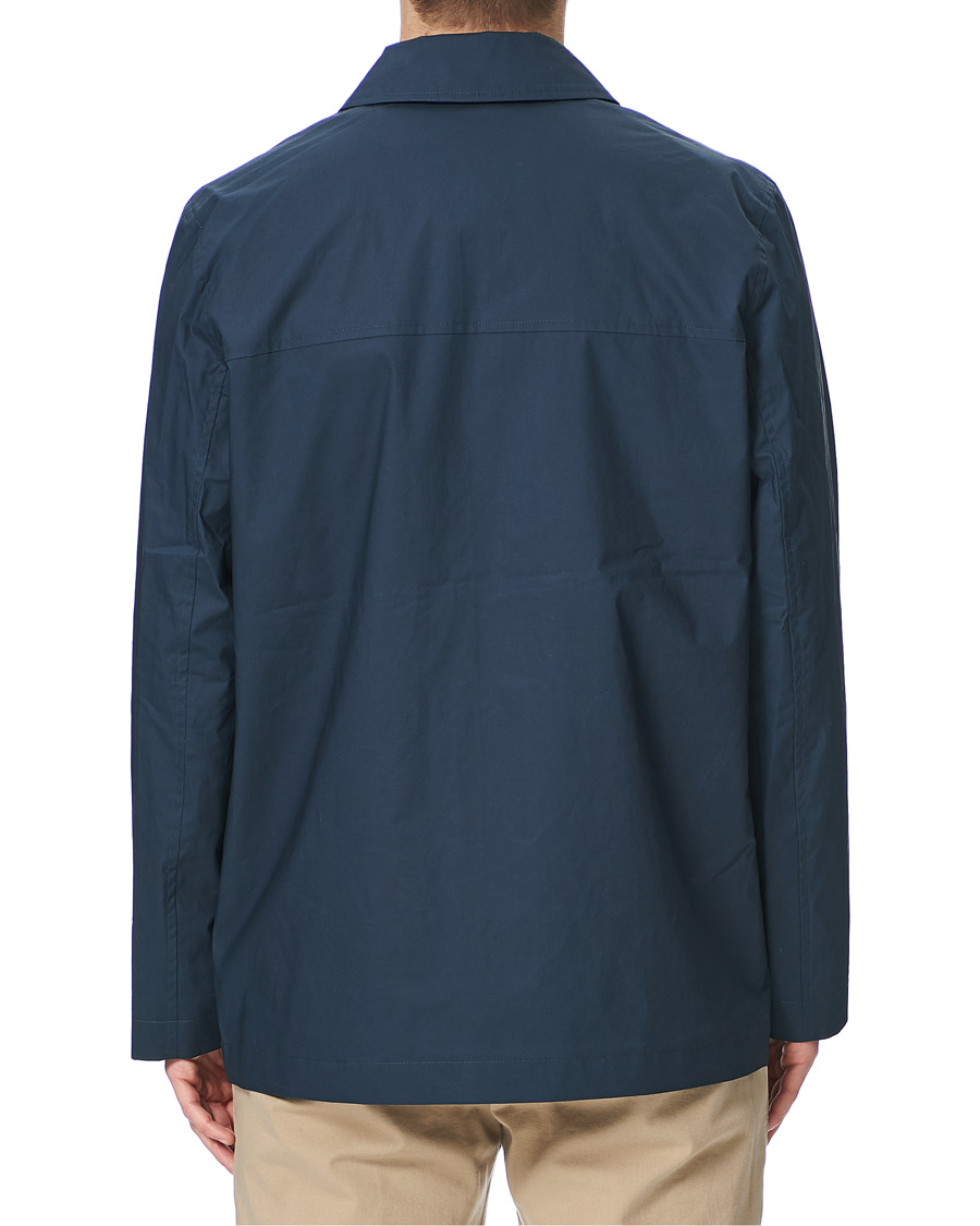 Herre | Jakker | Sunspel | Waxed Cotton Jacket Navy