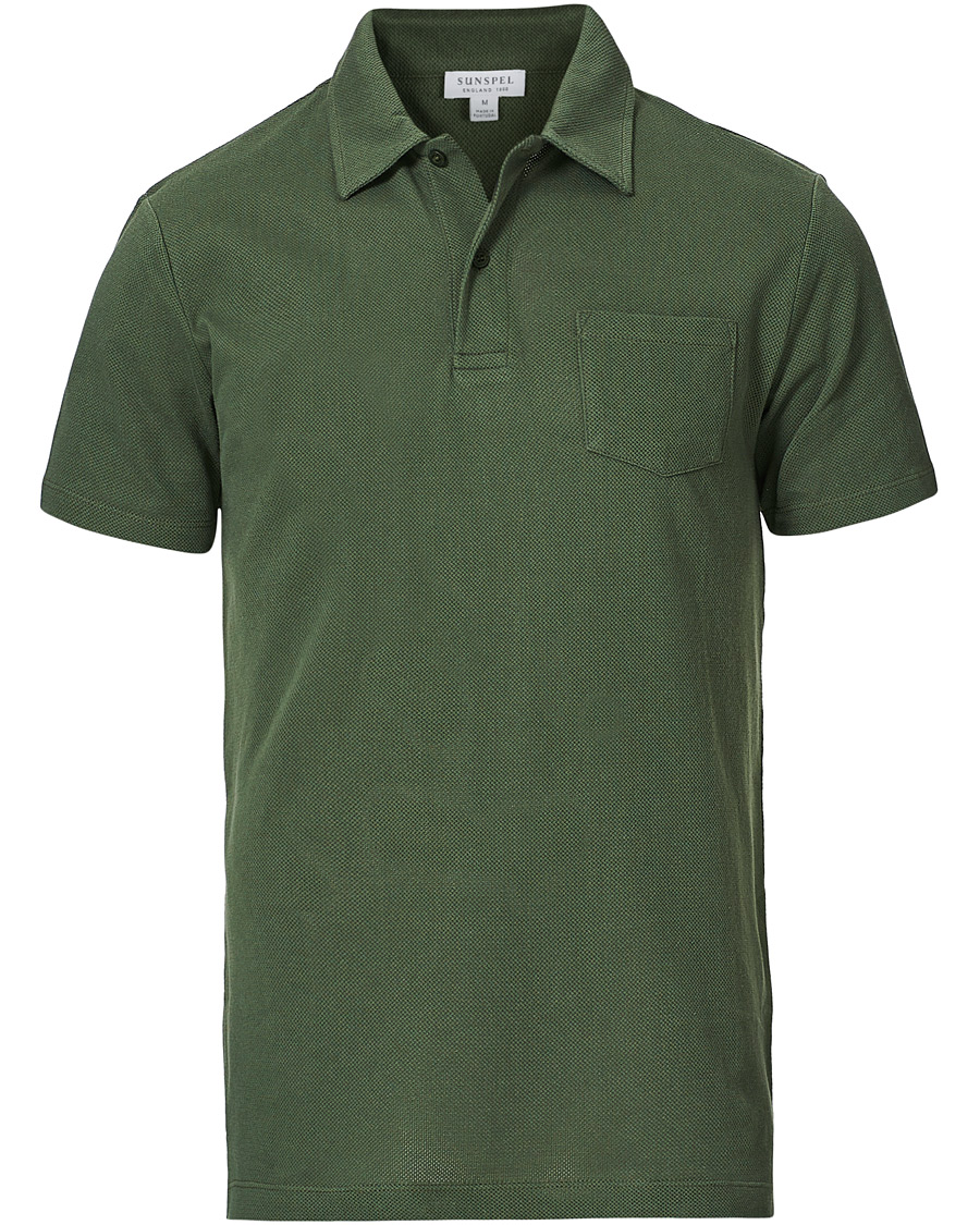 Herre | Pikéer | Sunspel | Riviera Polo Shirt Dark Khaki