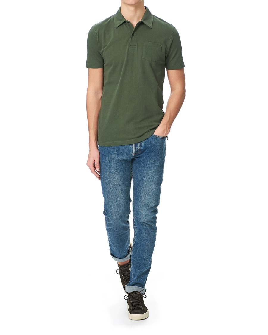 Herre | Pikéer | Sunspel | Riviera Polo Shirt Dark Khaki