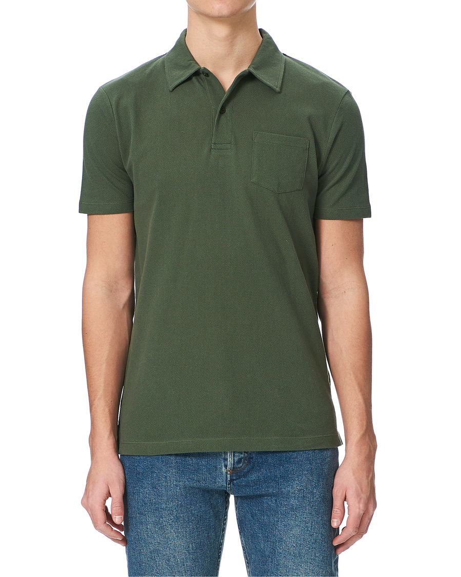 Herre | Pikéer | Sunspel | Riviera Polo Shirt Dark Khaki