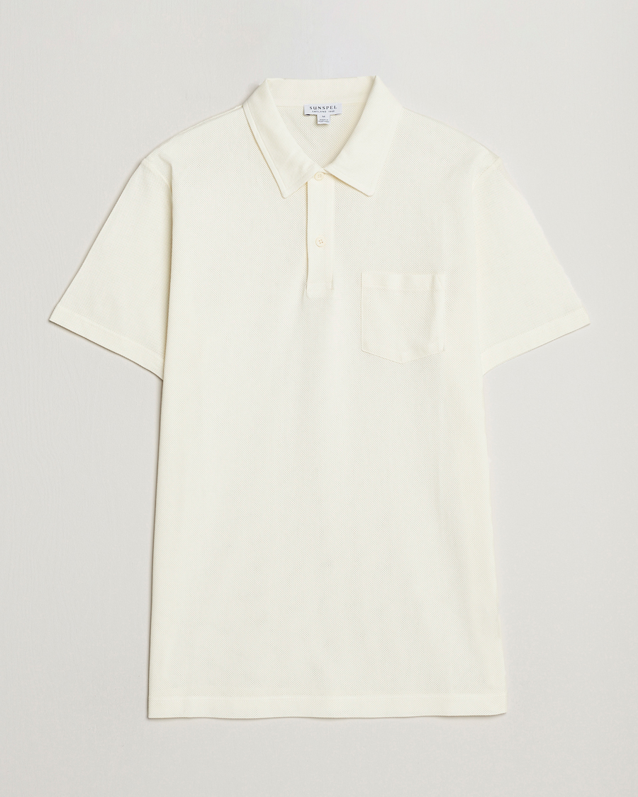 Herre | Pikéer | Sunspel | Riviera Polo Shirt Archive White