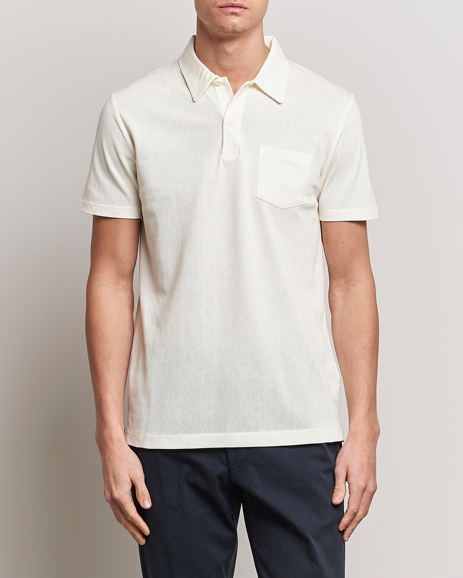Herre | Pikéer | Sunspel | Riviera Polo Shirt Archive White