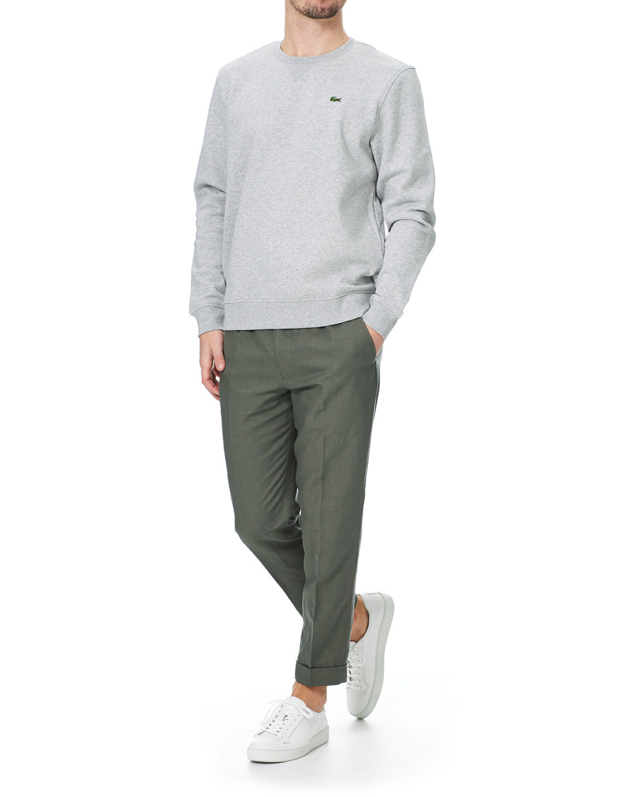 Herre | Gensere | Lacoste | Crew Neck Sweatshirt Argent Chine