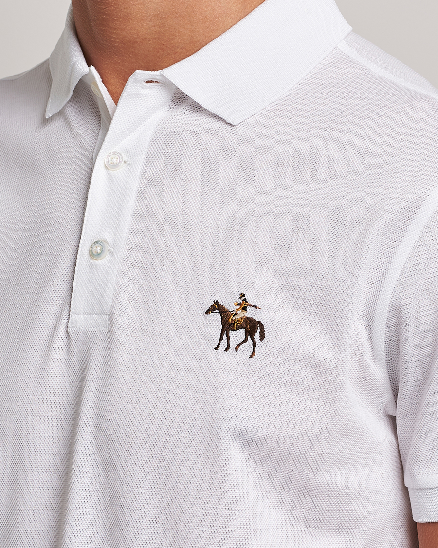Herre | Pikéer | Ralph Lauren Purple Label | Mercerized Cotton Polo Classic White