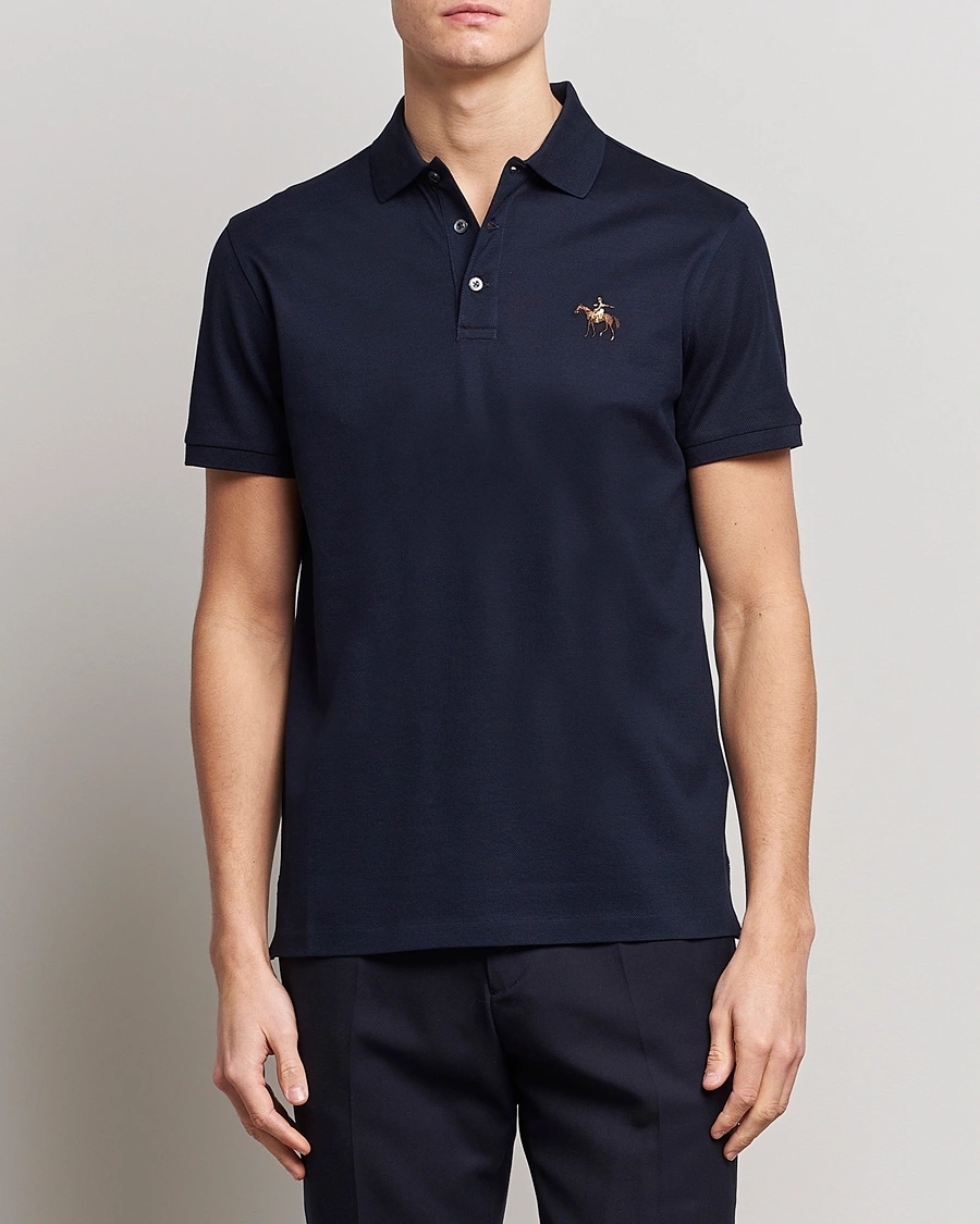 Herre | Kortermet piké | Ralph Lauren Purple Label | Mercerized Cotton Polo Chairman Navy