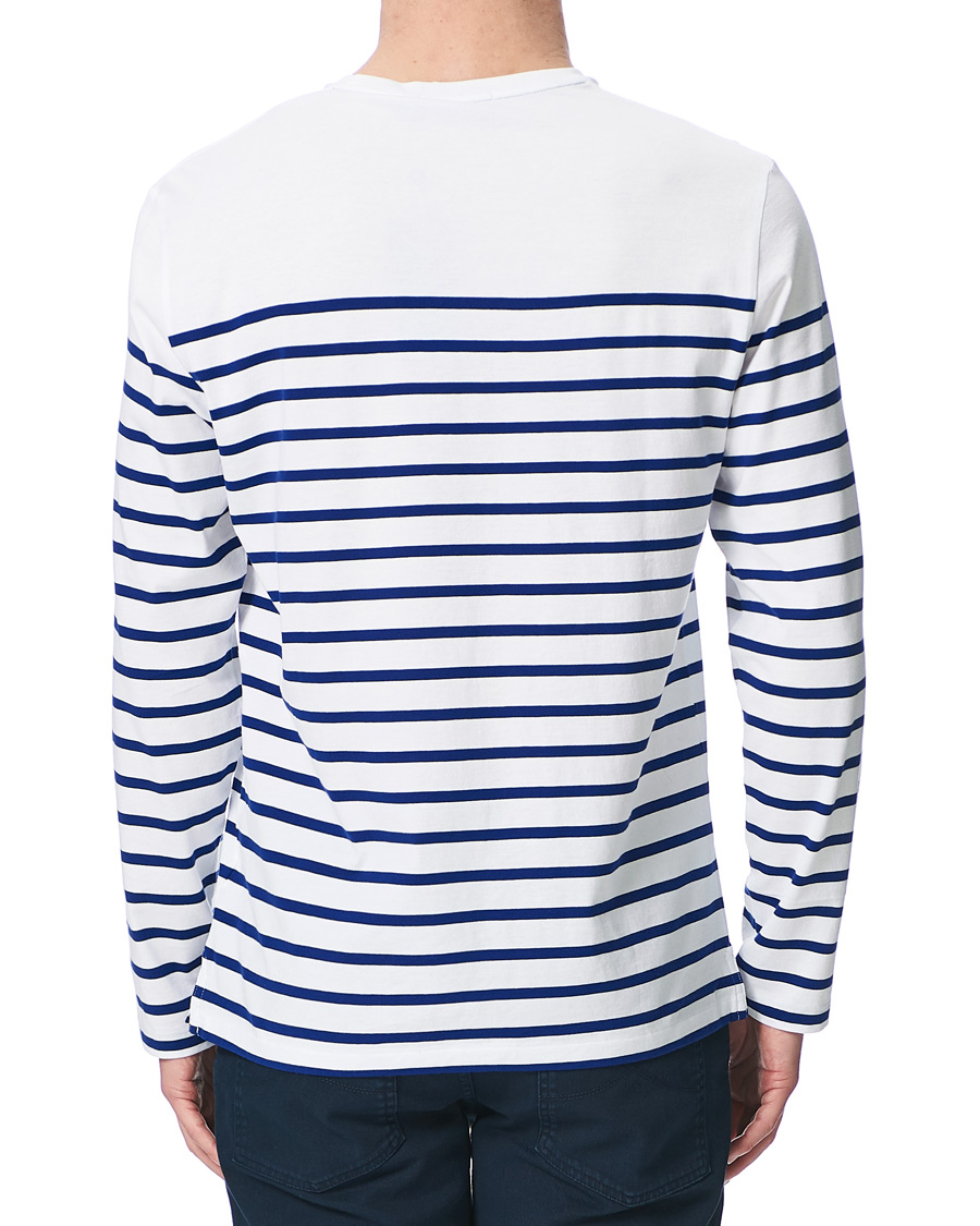 Herre | Gensere | Ralph Lauren Purple Label | Marine Light Pullover White/Royal Blue