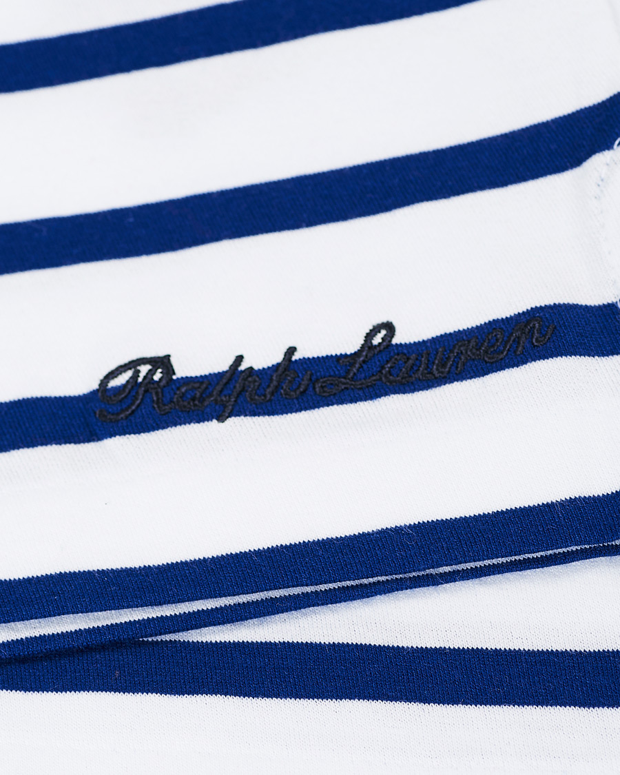 Herre | Gensere | Ralph Lauren Purple Label | Marine Light Pullover White/Royal Blue