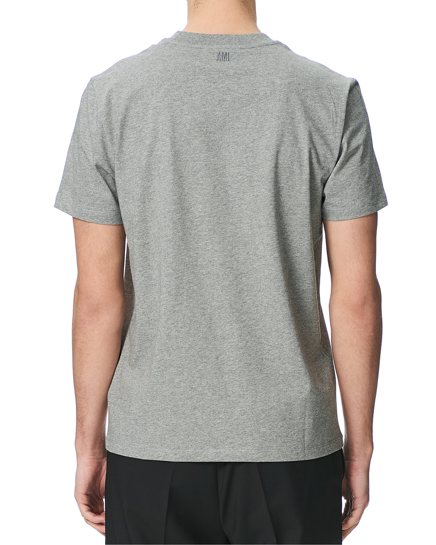 Herre | T-Shirts | AMI | Heart Short Sleeve Tee Heather Grey