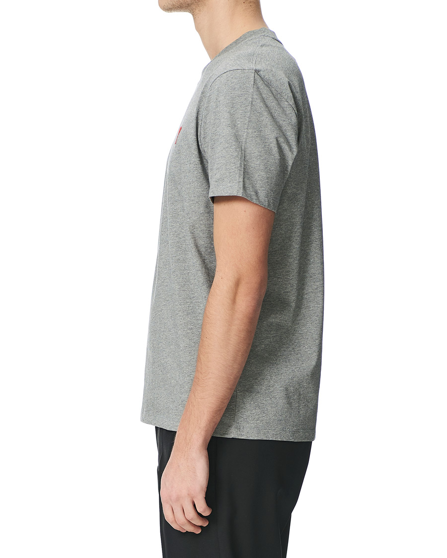 Herre | T-Shirts | AMI | Heart Short Sleeve Tee Heather Grey