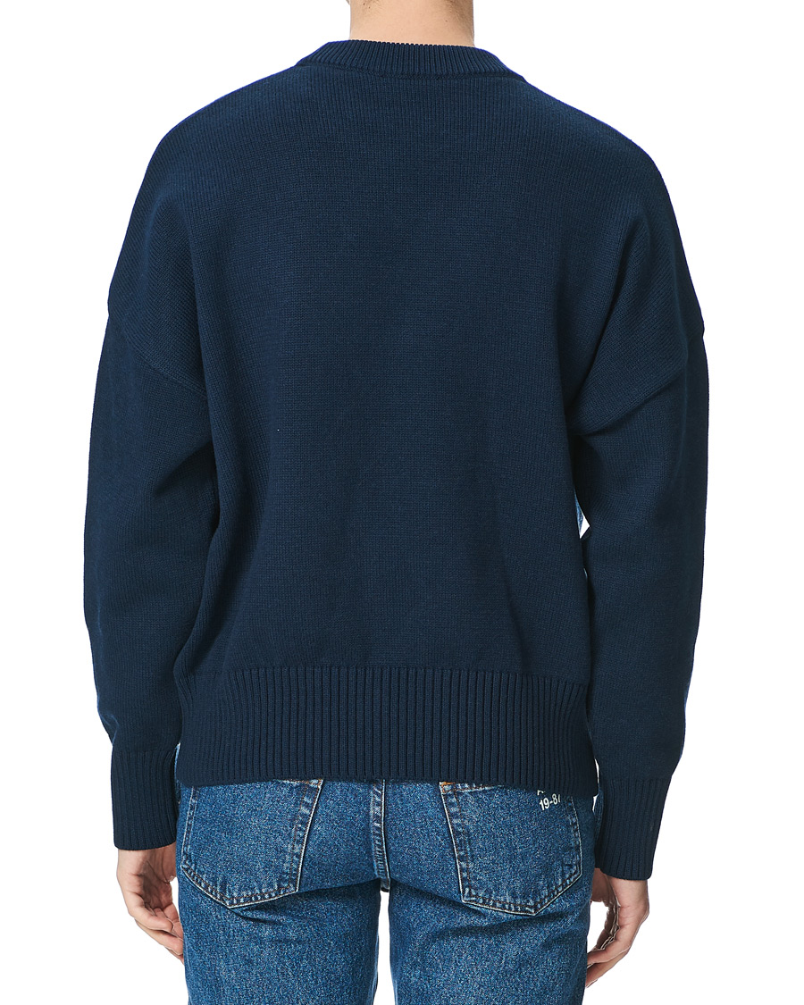 Herre | Gensere | AMI | Big Heart Oversize Sweater Navy