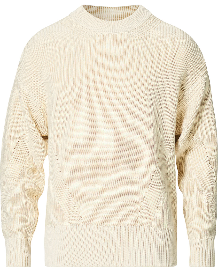 Herre | Gensere | AMI | Rib Stitch Sailor Sweater Off White