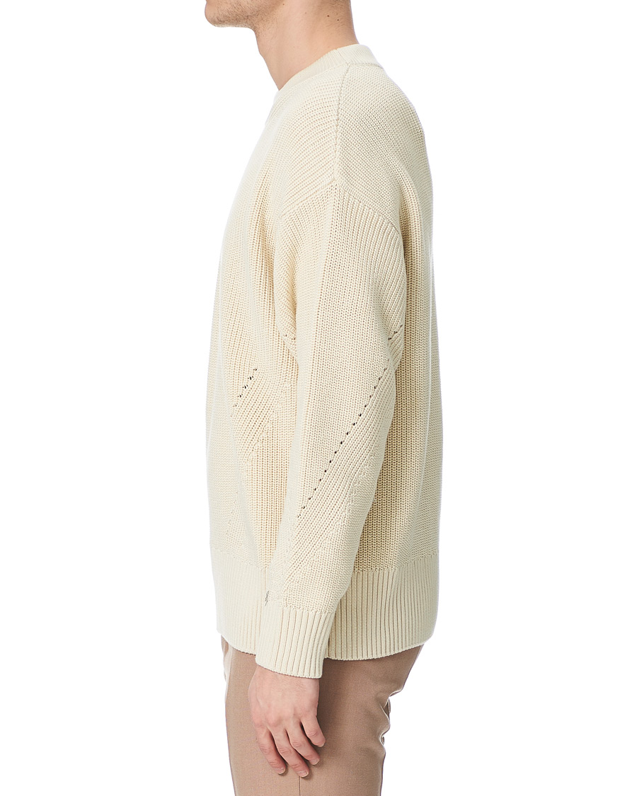Herre | Gensere | AMI | Rib Stitch Sailor Sweater Off White