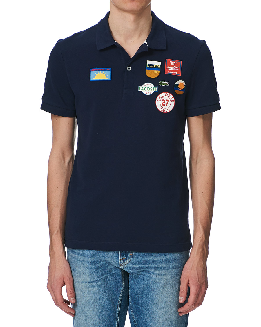 Herre | Pikéer | Lacoste | Original Patch Polo Piké Navy Blue