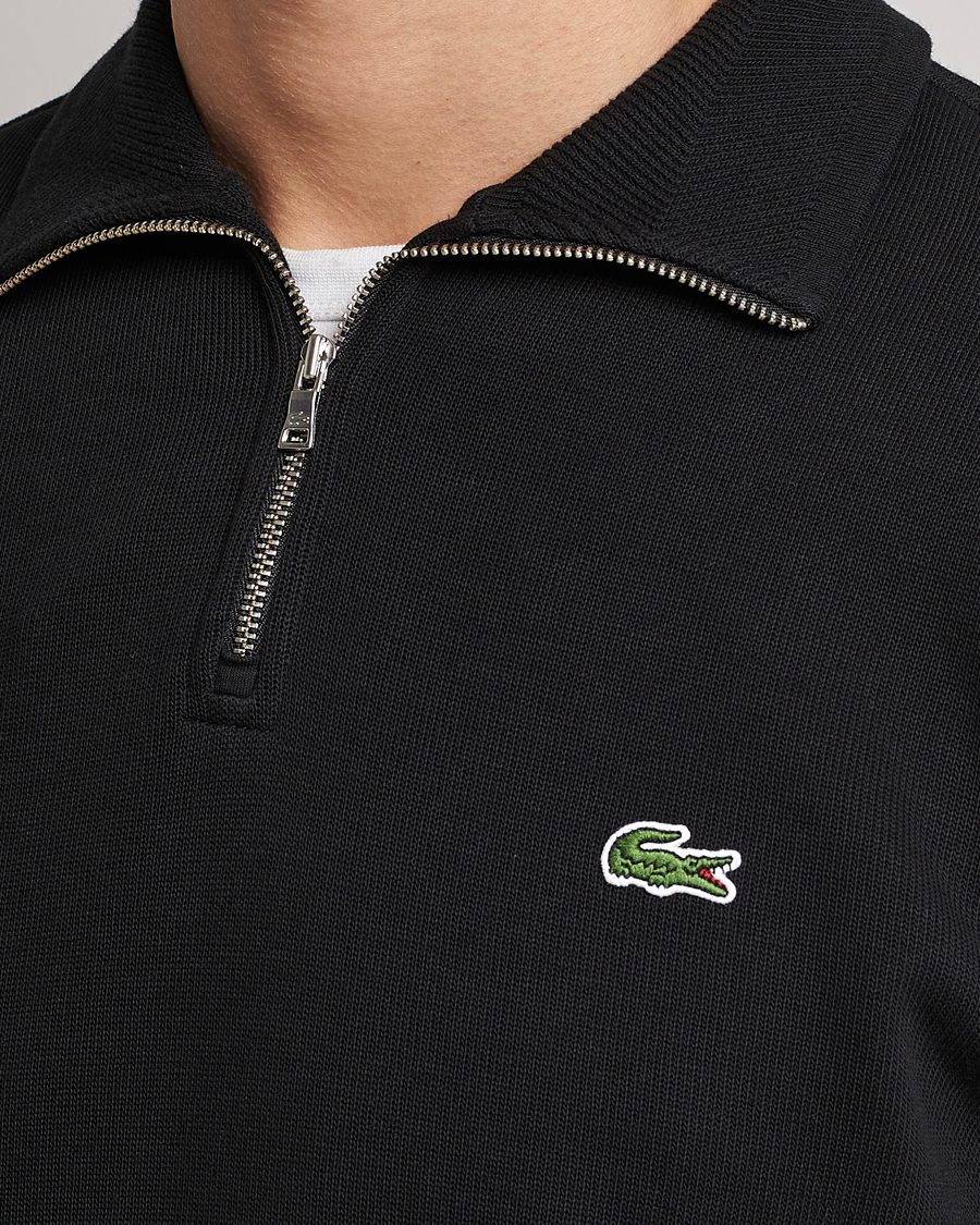 Herre | Gensere | Lacoste | Rib Interlock Half Zip Black