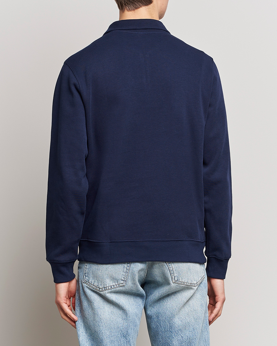 Herre | Gensere | Lacoste | Rib Interlock Half Zip Navy