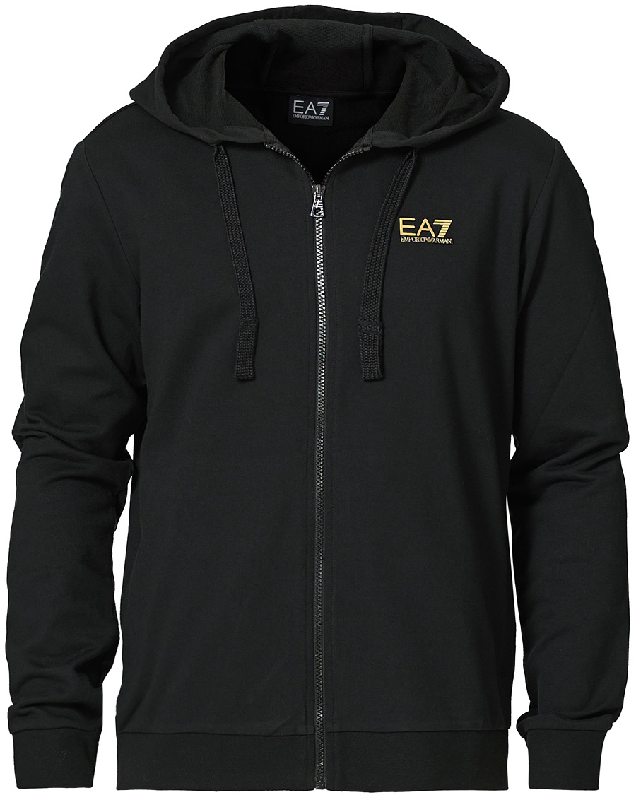 Herre | Gensere | EA7 | Train Core Full Zip Hoodie Black/Gold