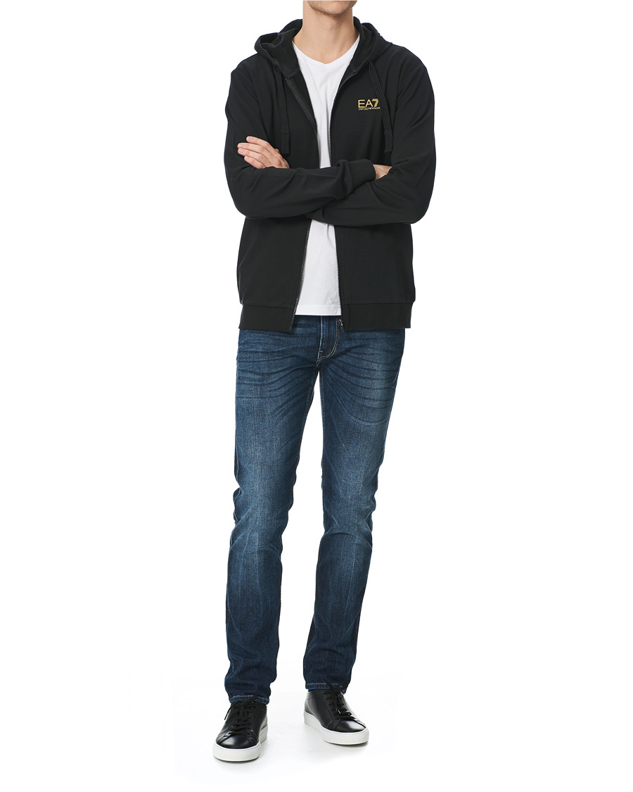 Herre | Gensere | EA7 | Train Core Full Zip Hoodie Black/Gold