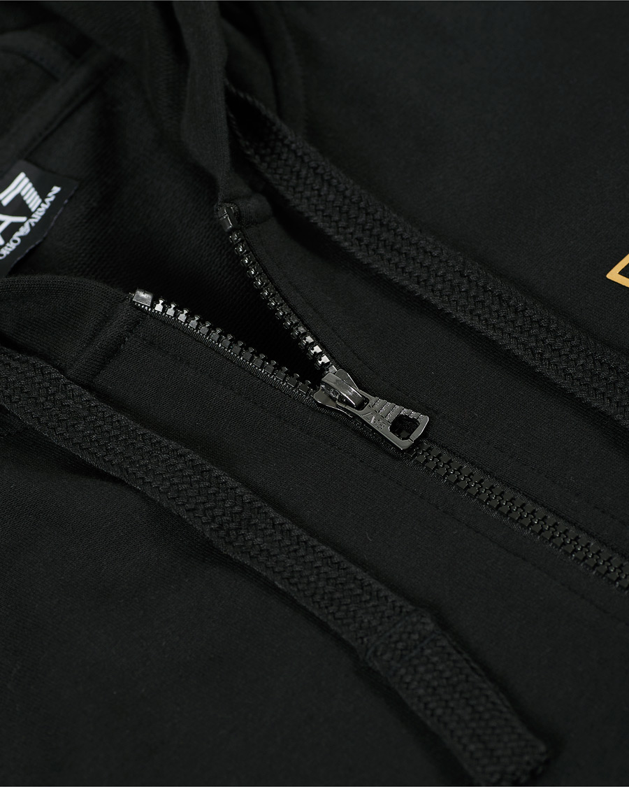 Herre | Gensere | EA7 | Train Core Full Zip Hoodie Black/Gold