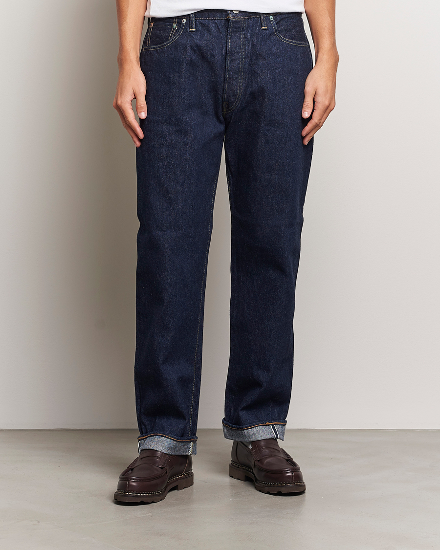 Herre | Blå jeans | orSlow | Straight Fit 105 Selvedge Jeans One Wash