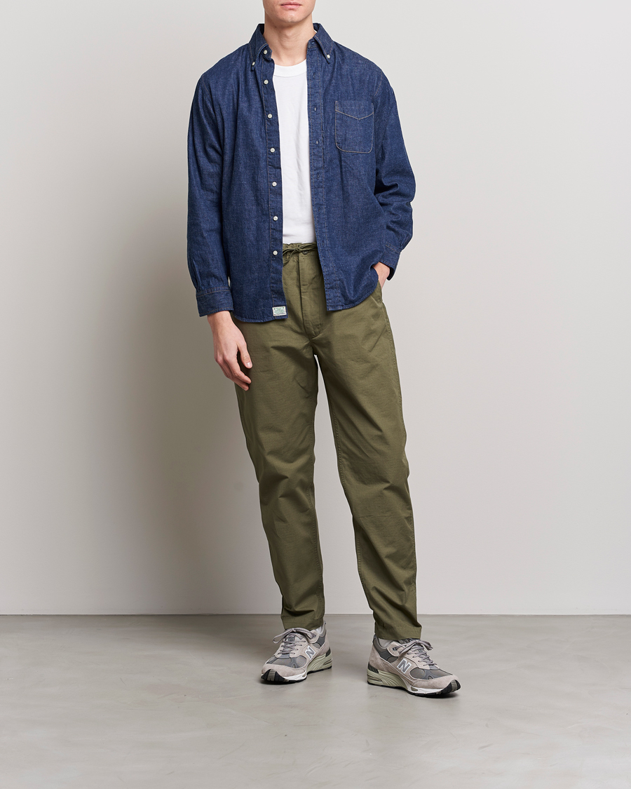 Herre | Bukser | orSlow | New Yorker Pants Army Green